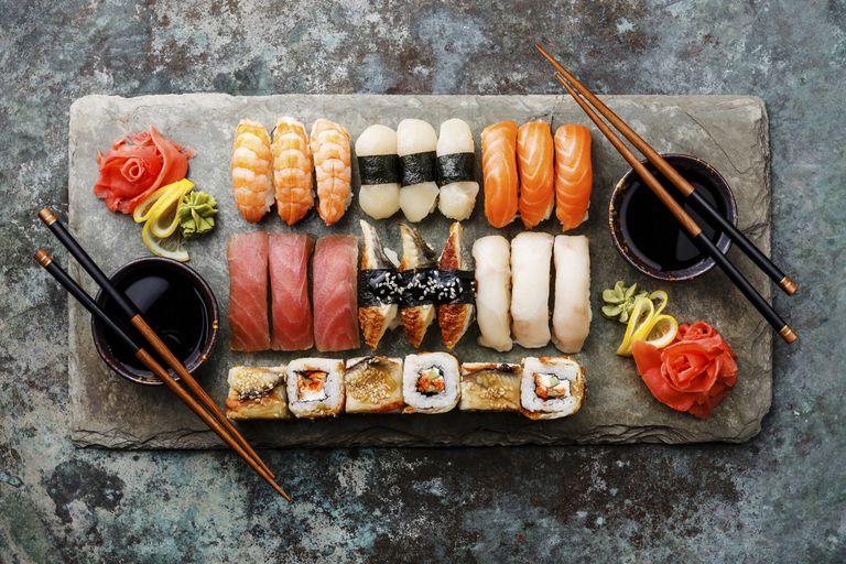 gori masnoću, kalorije ugljikohidrate, nigiri sushi, restorani često, Sushi restorani, Sushi restorani često