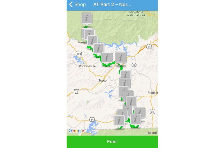 Virtual Walk, Appalachian Trail, besplatna aplikacija, biste hodali